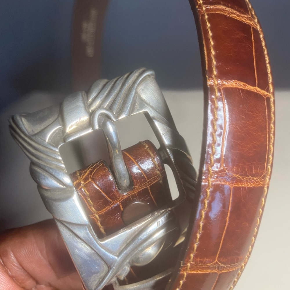 Barry Keiselstein Cord Geniune Alligator Belt